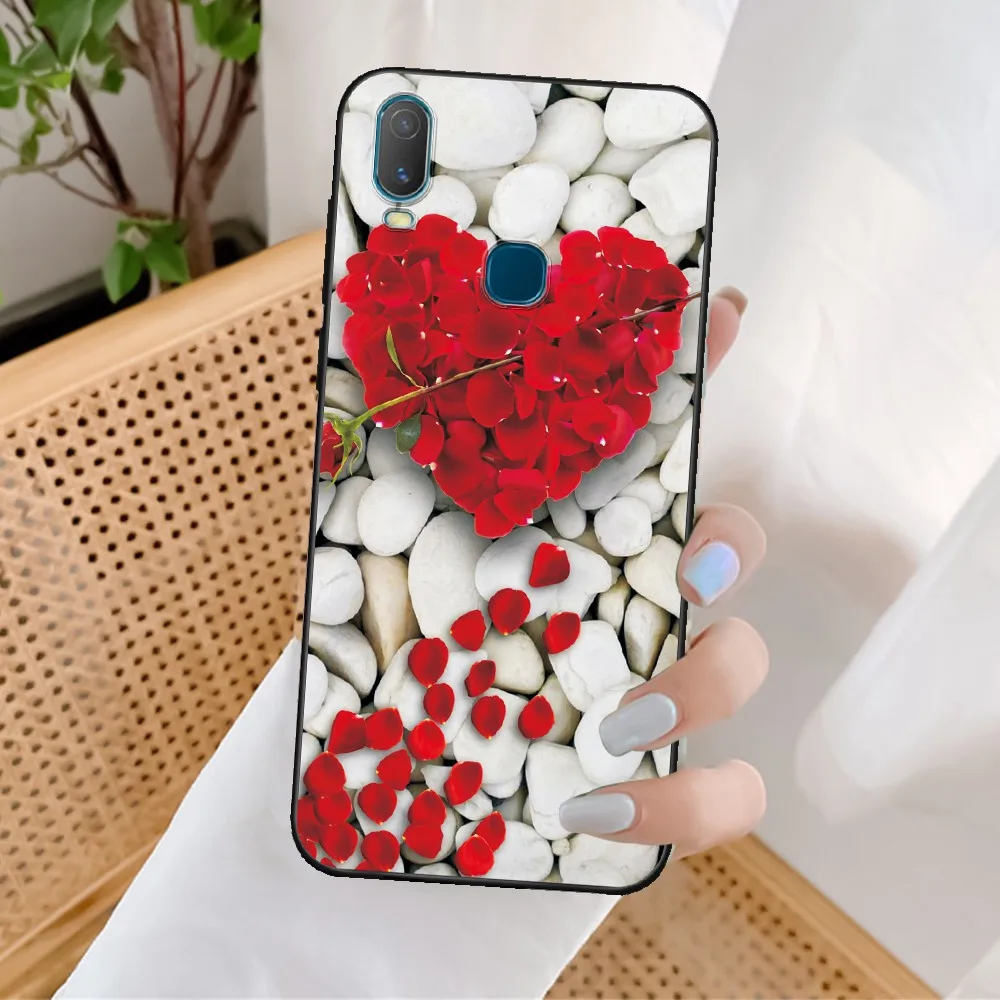 pouch mobile For Vivo 1906 Case Cover Silicone Soft Flowers Cute Cartoon Animal Phone Case for Vivo 1906 TPU Bumper for Vivo1906 6.35 inch mobile pouch waterproof Cases & Covers