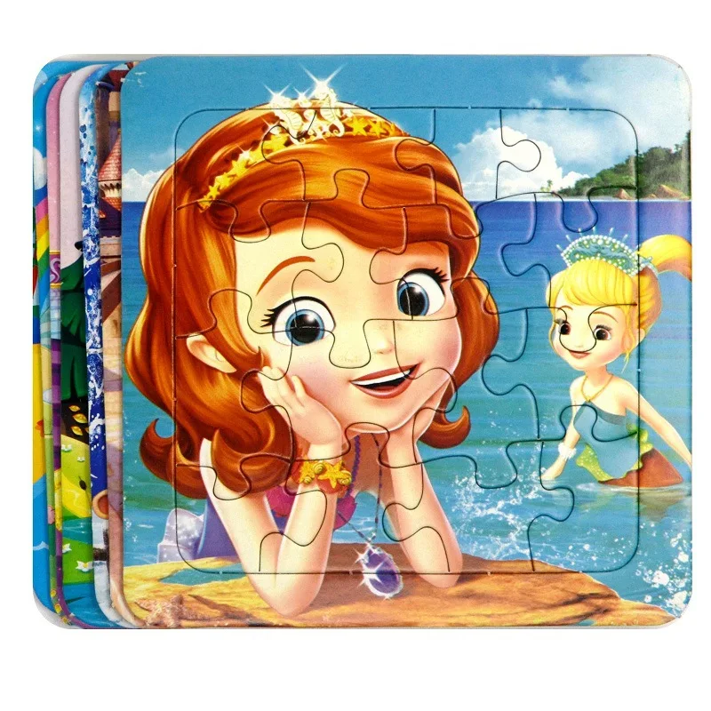 

1pcs random pattern children's puzzle educational toys children's handmade cartoon paper puzzle diy learning toys for children