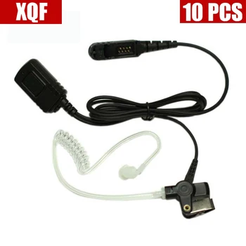 

10PCS Pro Covert Acoustic Tube Bodyguard Earpiece Headset Mic for Motorola Radio XPR3300 XPR3500 XIR P6620 XIR P6600 E8600 E8608