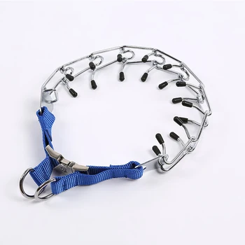 

Training dog chain Large dog P chain stimulate big Dog Collar chrome Metal Train Stimulation Adjustment pet necklace Collars