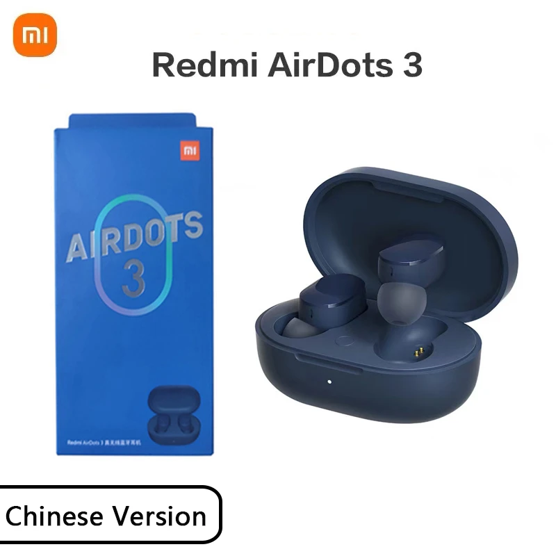 Xiaomi Redmi AirDots 3 True Wireless Bluetooth 5.2 Earphone CD-level Sound Quality aptX Adaptive Stereo Bass Touch Control Xiomi |
