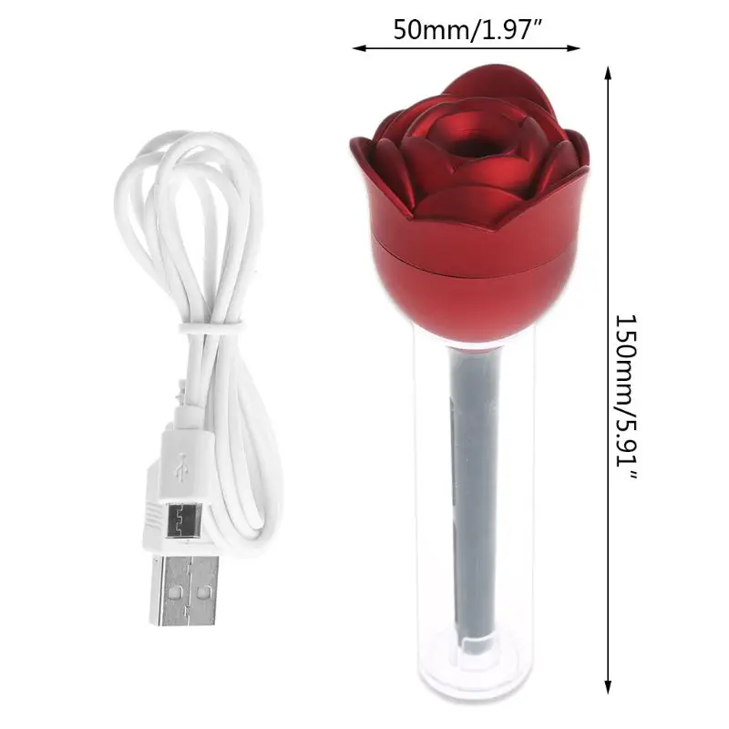 Мини-розовый цветок USB увлажнитель воздуха очиститель аромадиффузор, распылитель для офиса дома