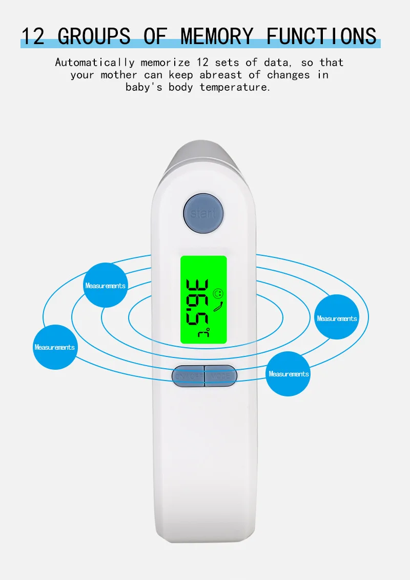 Детский термометр для лба и ушей тела/1 S мгновенная Мера Инфракрасный цифровой термометр детский уход за здоровьем