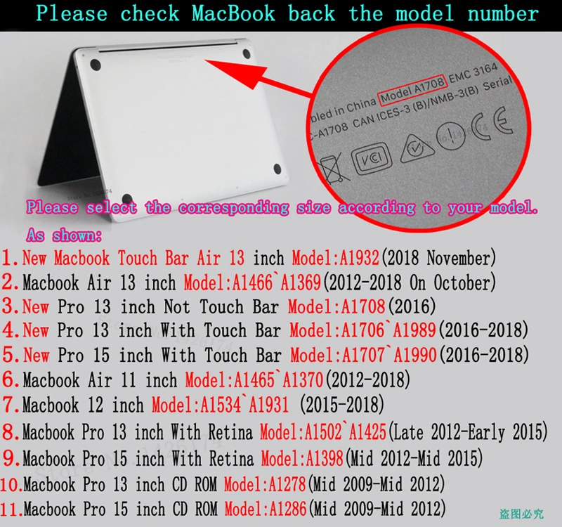 Цветной чехол для Macbook Air Pro 13 15 Touch bar, чехол для ноутбука Mac Book Air Pro retina 11,6 12 13,3 15,4 дюйма