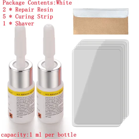 3ml Automotive Glass Nano Repair Fluid Car Windshield Resin Crack Tool Kit Repair Most Crack Types On Car Casement