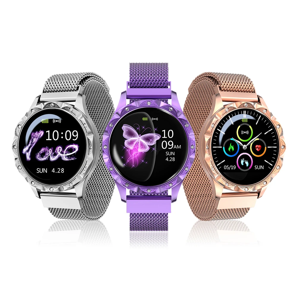 696 DT88 Смарт-часы женские 1,22 дюймов цветной экран женское устройство монитор сердечного ритма спортивные умные часы водонепроницаемые носимые