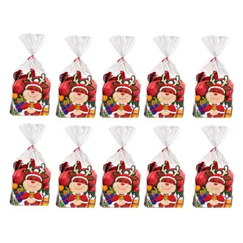 

10 Sets Christmas Candy Box Christmas Eve Gift Bag Christmas Apple Paper Box