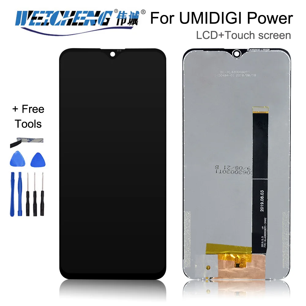 ЖК-дисплей 6 3 дюйма для UMIDIGI power + сенсорный экран 100% оригинальный