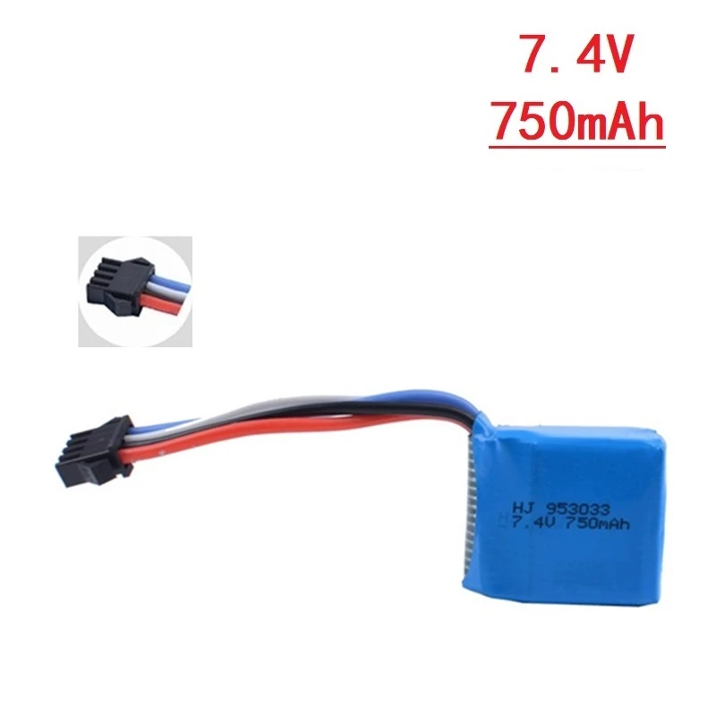7 4 V 750Mah литий ионная аккумуляторная батарея SM 4P Plus и USB зарядное устройство для