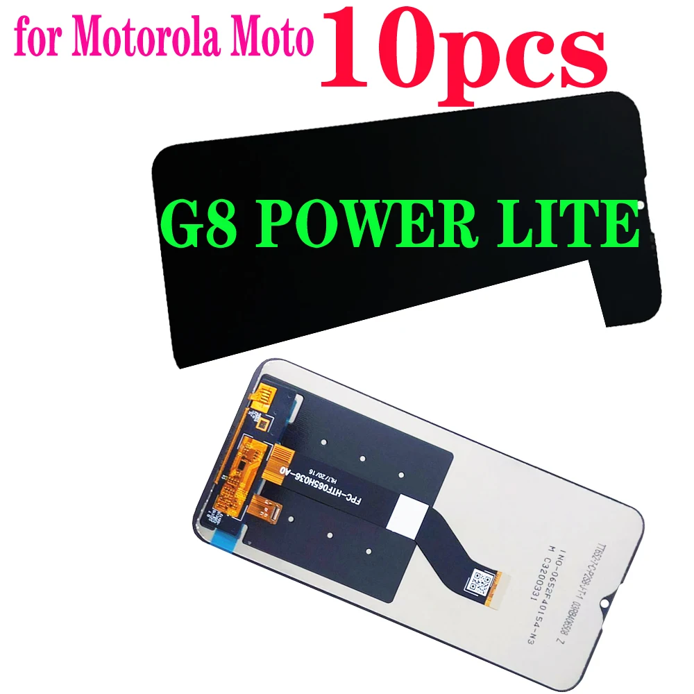 

10pcs NEW lcd for Motorola Moto G8 Power Lite Lcd Display Touch Screen Digitizer Assembly Display for Moto XT2055-1/2/4/6 lc