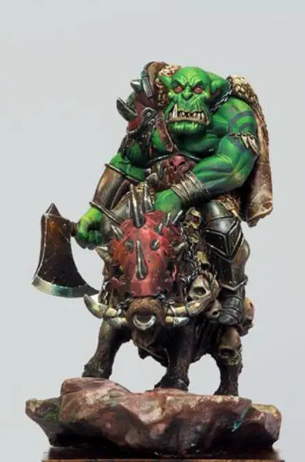 1/18 шкала resin смоляная фигурка Orc на катушке Коллекционная фигурка