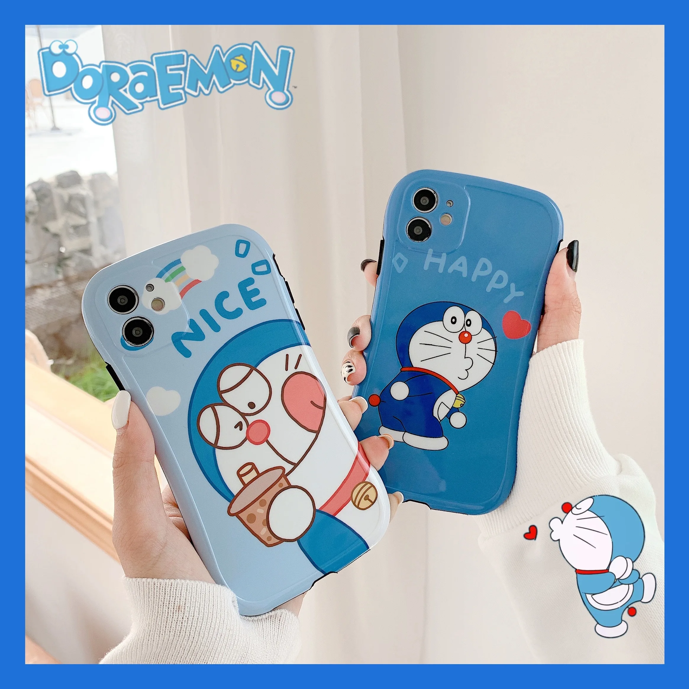 

Small Waist Cartoon Phone Case ForApple 7 8 7plus 8plus x XR XS Max 11 11pro Max Waterproof and Shatterproof Mobile Phone Shell