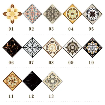 

20pcs Self-Adhesion Waterproof Wear Resistant Diagonal Wall Sticker Living Room 3D PVC Ceramic Tile Decorative Sticker Art Mural