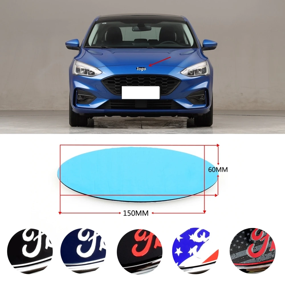 Наклейка на заднюю багажник автомобиля с эмблемой для Ford Logo Focus 3 Fiesta Mk6 Transit Ranger Kuga