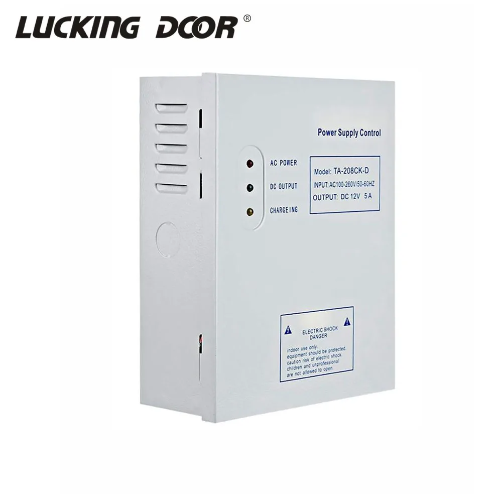 

AC 110~240V 5A Power Supply Time Delay Max 15 Second Intercom Power adapter DC12V 50W For Door Access Control System