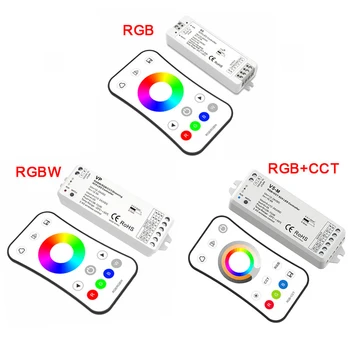 

DC12-24V RGBW RGB+CCT 2.4G 3CH 4CH 5CH RF Touch Remote LED Controller Dimmer Receiver for strip light