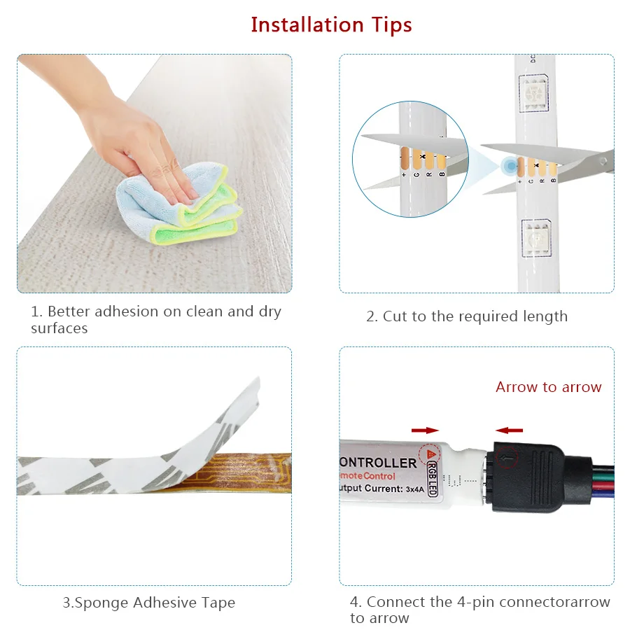 DC12V 5M 10M 15M RGB LED strip 5050 RGB Flexible LED Light Waterproof LED tape ribbon Adhesive Tape with IR remote For Home kit (3)