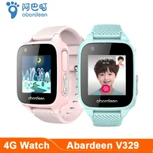 Abardeen V329 Smart baby Watch GPS Glonass locator IP67 Waterproof Smart watch kids 4G SIM Card video call Connect IOS Android