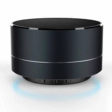 Портативная металлическая Беспроводная Bluetooth Колонка HiFi светодиодный мини супер бас стерео для IPhone Планшет