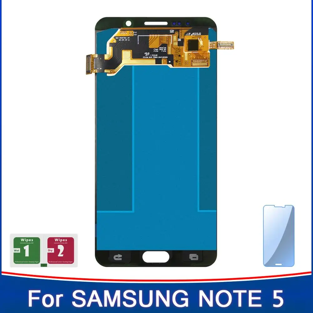 Новинка 100% супер AMOLED ЖК дисплей для samsung Galaxy Note 5 N9200 N920T N920A N920I N920G сенсорный экран