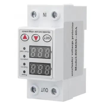 

230V Current Protector Over Voltage and Under Voltage Protector Din Rail Intelligent Digital Overcurrent Protective Device