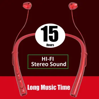 

Wireless Bluetooth V5.0 Earphone 3D Stereo Headset Neckband Sport Earbuds Bass in-Ear Headphones With Mic For All Phone