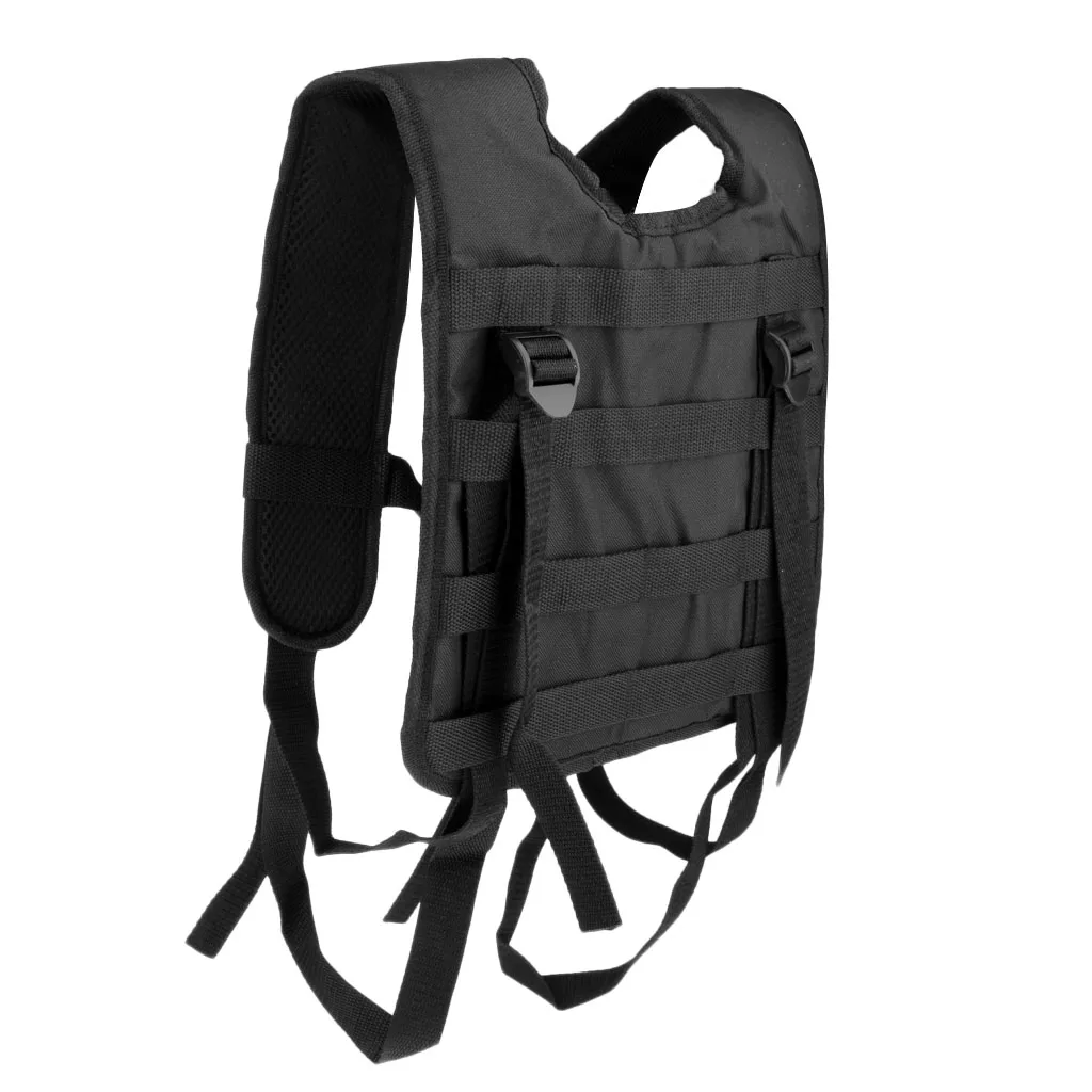 Modular Oxford H-Harness Molle Vest Suspenders for Battle Belt CP 5 Colors Tactical Vest for Camping 