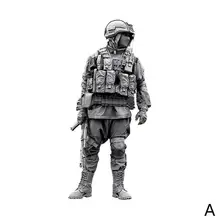  1/35 Russian Modern Special Forces Soldier White Model Kit High Quality Epoxy Resin Assembly Self-assembled Warrior Figures Gift 