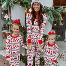 2021 Reveillon ropa traje de Año Nuevo de la hija de la madre de familia traje chico bebé pijamas de Navidad conjunto de pijamas a juego