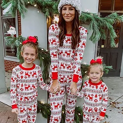Roupa de dormir infantil, fantasia de ano novo para mãe e filha, roupa para dormir, para família, roupa para bebês e recém nascidos, conjunto de pijamas 2021