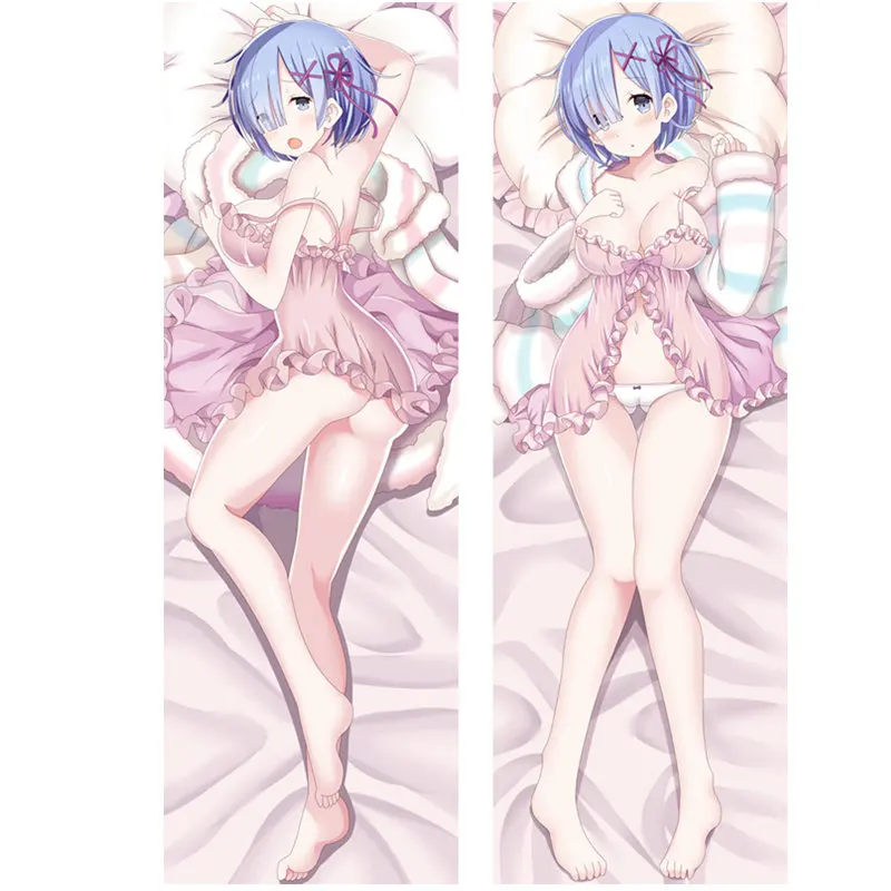 Аниме RE ZERO KARA Hajimeru Isekai жизнь в другой Наволочки Dakimakura Чехол сексуальная девушка 3D двухсторонняя кровать обниматься тела Чехол RZ09 - Цвет: Polyester