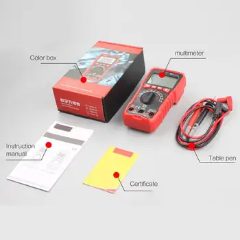 

2019 New Pocket Digital Multimeter True RMS AC/DC Voltmeter Ammeter Ohm Diode Resistant Capacity Fruquency NCV Continuity Tester