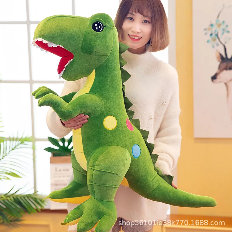 

T-Rex Plush Toys Model Polka Dot T-Rex Doll Send Children Holiday Gift