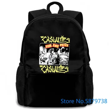 

The ties Punk Band Embroidered Graphic Print New Brand women men backpack laptop travel school adult student