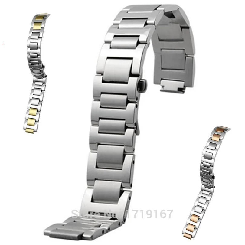 Stainless Steel Watchband For 21 Chronoscaph & Autoscaph Blue Balloon 20*12mm / 18*11mm / 14*9mm  Watch Strap Band