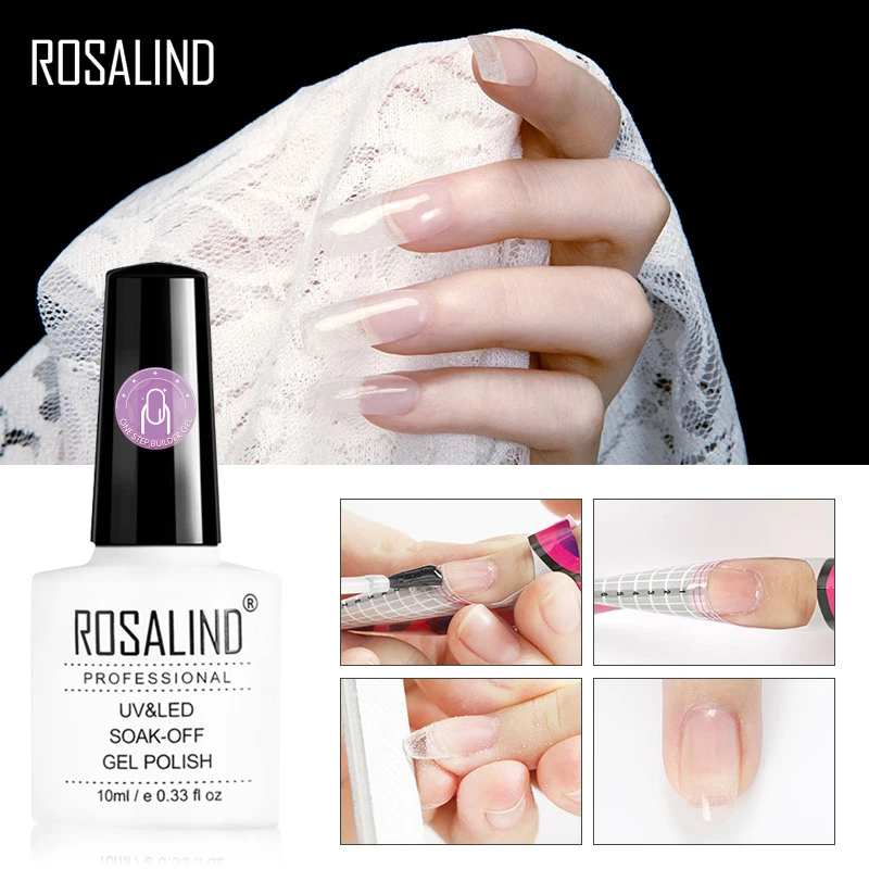 Rosalind гвоздь один шаг Удлинительный клей Быстрое расширение жидкий длительный съемный лак для ногтей резиновый лак для ногтей, предназначенный для магазина TSLM1