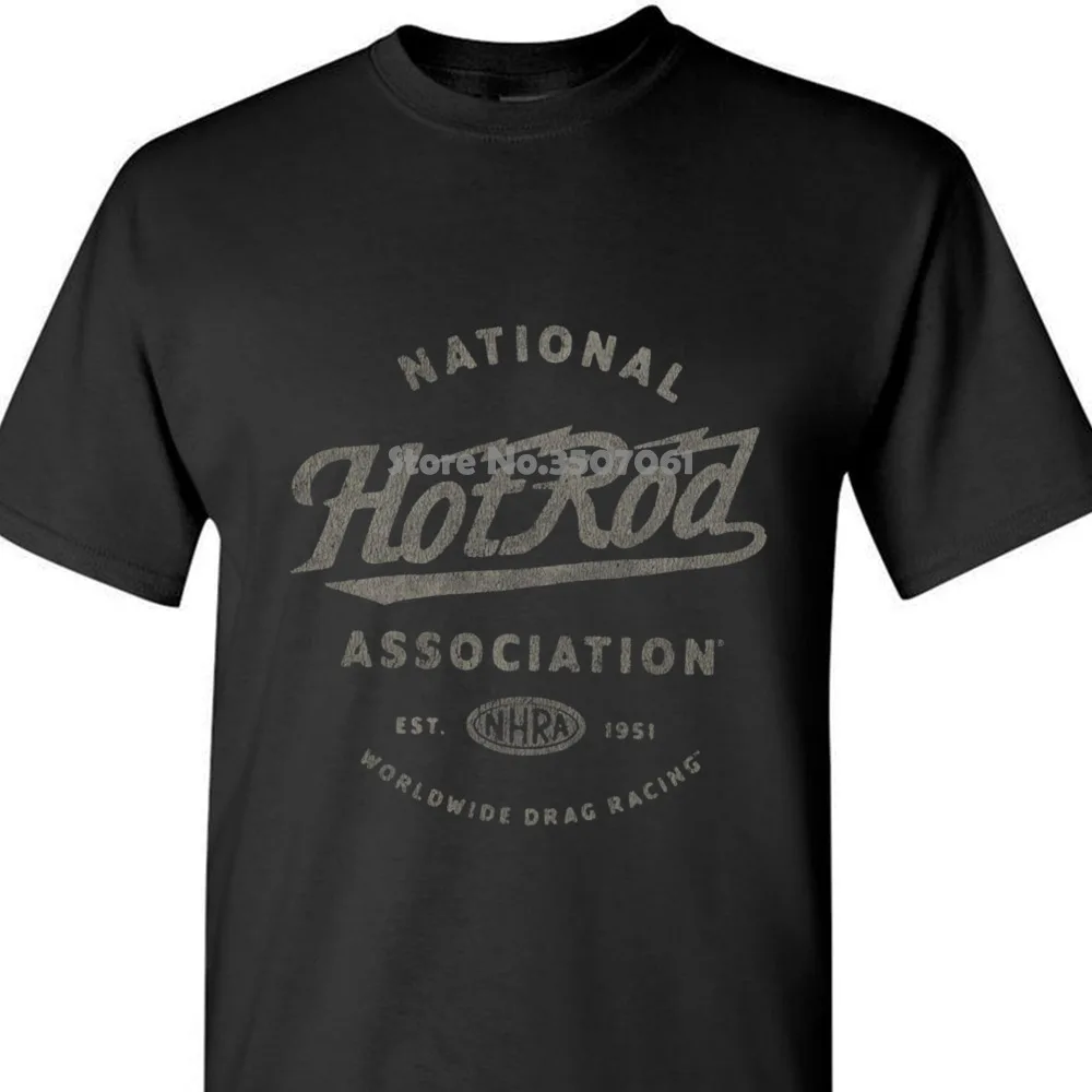 Nhra Национальная ассоциация Hot Rod центров перетащите Racer Для Мужчин's Винтаж футболка Модная Футболка Tee