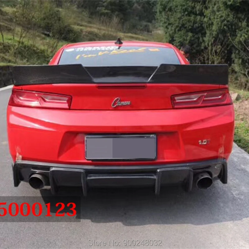 

Для Chevrolet Camaro ZL1 2016 2017 2018 УГЛЕРОДНЫЙ спойлер крыло багажник крышка багажника автомобильный Стайлинг