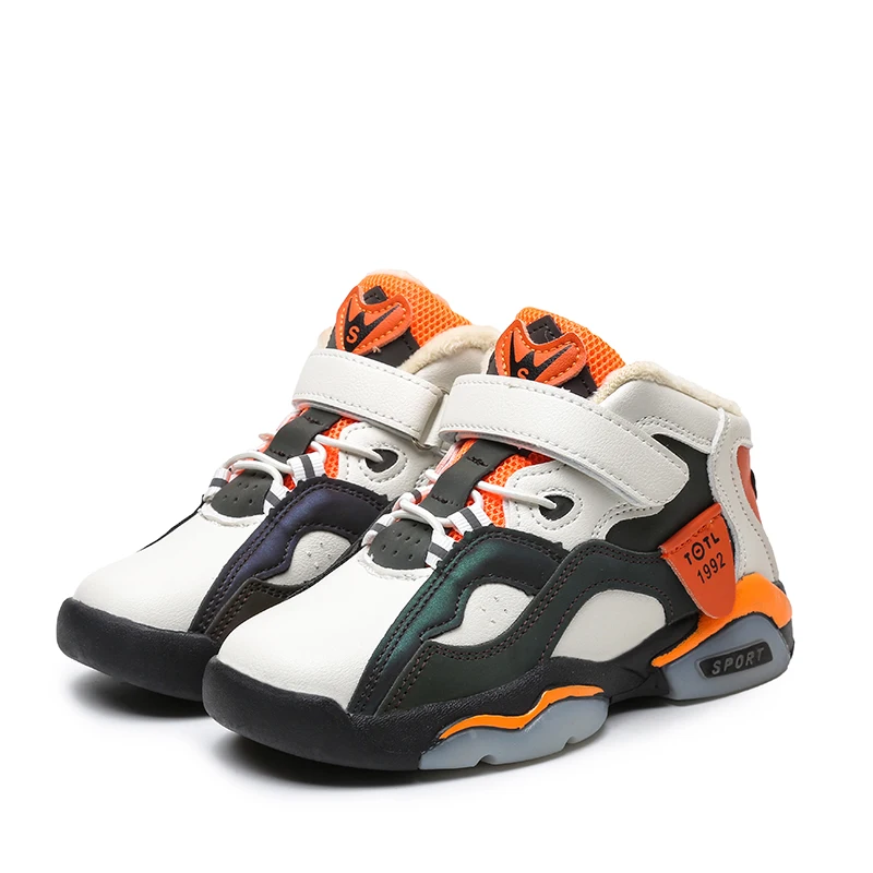 

2019 Winter Children Sports Shoes Boys Breathable Running Sneakers Kids Outside Travelling Basketball shoes