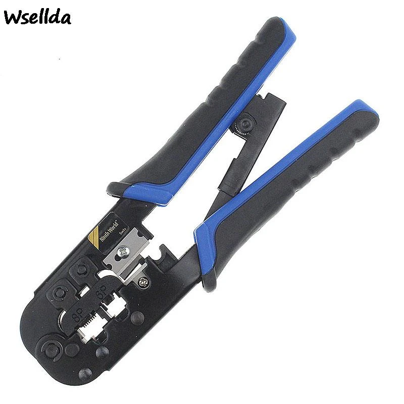 network wire tester High-quality Modular Network Telecommunication Cable Crimping Tool Ratchet Crimping Tool, Suitable For 4P 6P 8P RJ-11/12 RJ-45 wire map tester