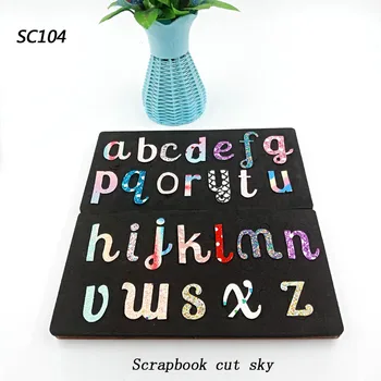 

Lower case letter Scrapbook cut sky & steel wooden dies Compatible with most machines