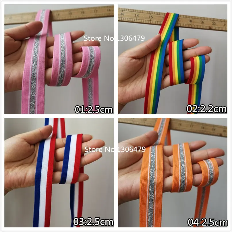 10 ярдов/лот лямки ткань лента из алюминиевой фольги Швейные DIY полоса для одежды и