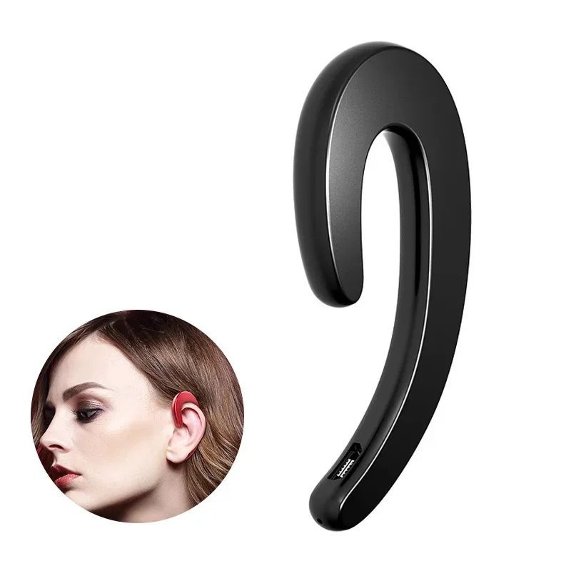 

Hot business wireless Bluetooth headset stereo headset ear-mounted microphone for Iphone millet full smart phone