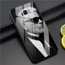 Стекло Karl Lagerfeld чехол для телефона Galaxy S8 чехол A10 A20 A30 A40 A50 A60 A70 samsung Note 8, 9, 10, плюс S7 край S9 S10