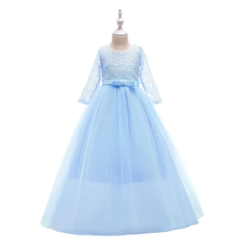 Кружевное платье с короткими рукавами для девочек; элегантные Детские платья для девочек 6-15 лет; фатиновое кружевное свадебное вечернее платье принцессы; одежда для детей