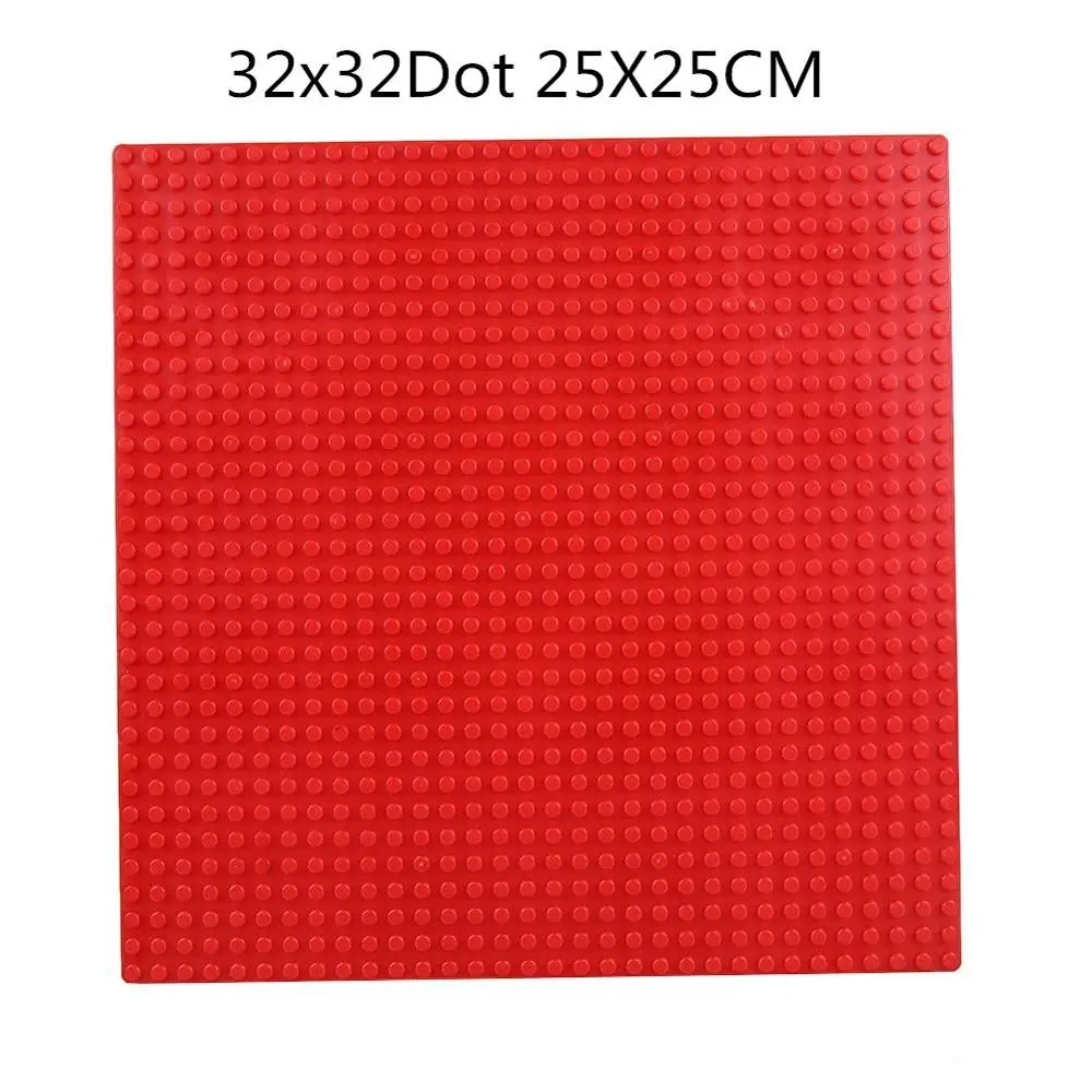32x32 или 16x16 точечная Базовая пластина большого размера большая опорная пластина нижняя доска для фигурки DIY строительный блок игрушка пластиковый материал - Цвет: As show