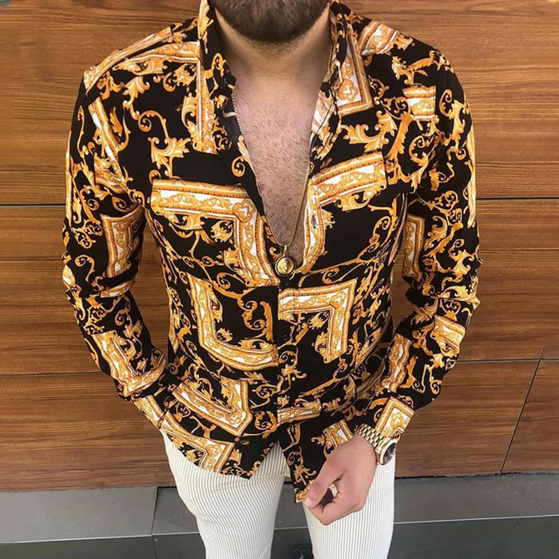 【3/31まで出品】 VaundyLogoLayeredT-shits Camisas casuais com gola virada para baixo masculina, estampado
