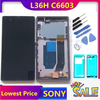

LCD For Sony Xperia Z Screen L36h L36i C6606 C6603 C6602 C6601 C660X LCD Display Digitizer Touch Screen For xperia c6603 lcd