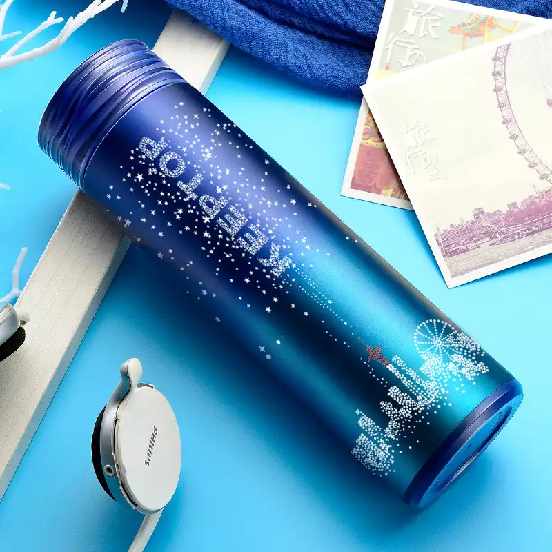creative metal water bottles with tea infuser ther