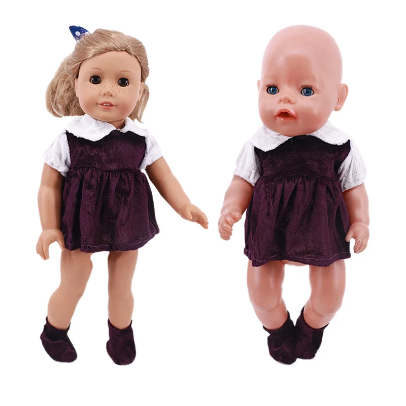 Promotion Doll Plush Dress Fashion Skirt Fit 18 Inch American 43CM Reborn Baby Clothes Accessories Nenuco Ropa Generation | Игрушки и